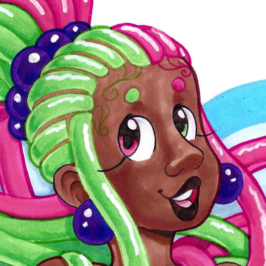 Alcohol markers + ink pens + acrylic paint markers